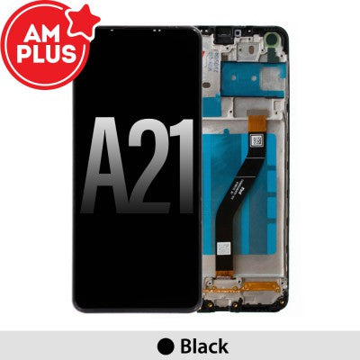 Tecguru_Samsung Galaxy A21 A215F AMPLUS LCD Screen Replacement Digitizer with Frame-Black Tecguru_Samsung Galaxy A21 A215F AMPLUS LCD Screen Replacement Digitizer with Frame-Black
